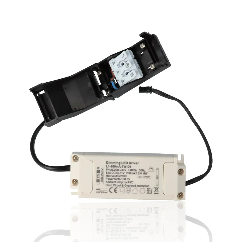 Faretto LED rotondo da incasso diam.85mm, 7W, 220Vac, con regolazione temperatura luce (Calda - Naturale - Fredda) - Alluminio spazzolato