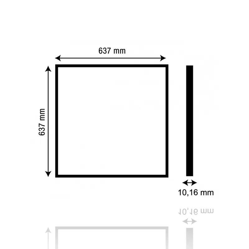 Kit di montaggio su cartongesso per pannello led 600x600 (INT3 / INT4)