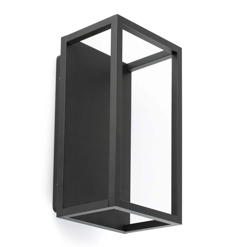 Kela - Applique murale LED d’extérieur en acier, style contemporain