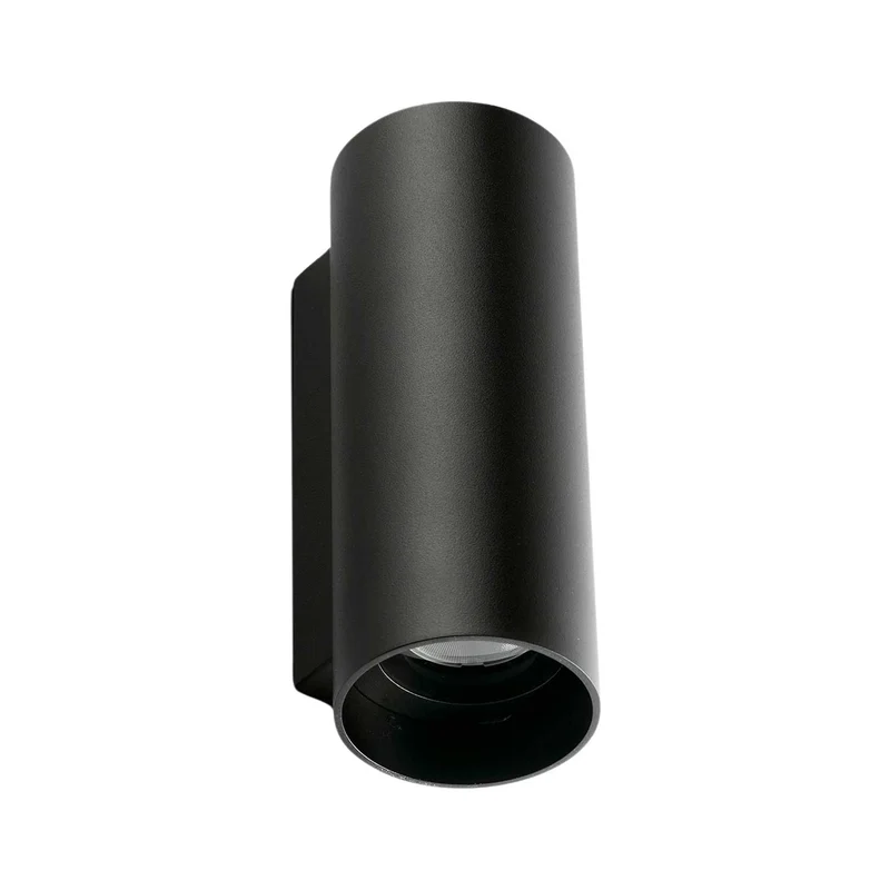 Kov - Applique murale LED ronde d’extérieur en acier, style contemporain