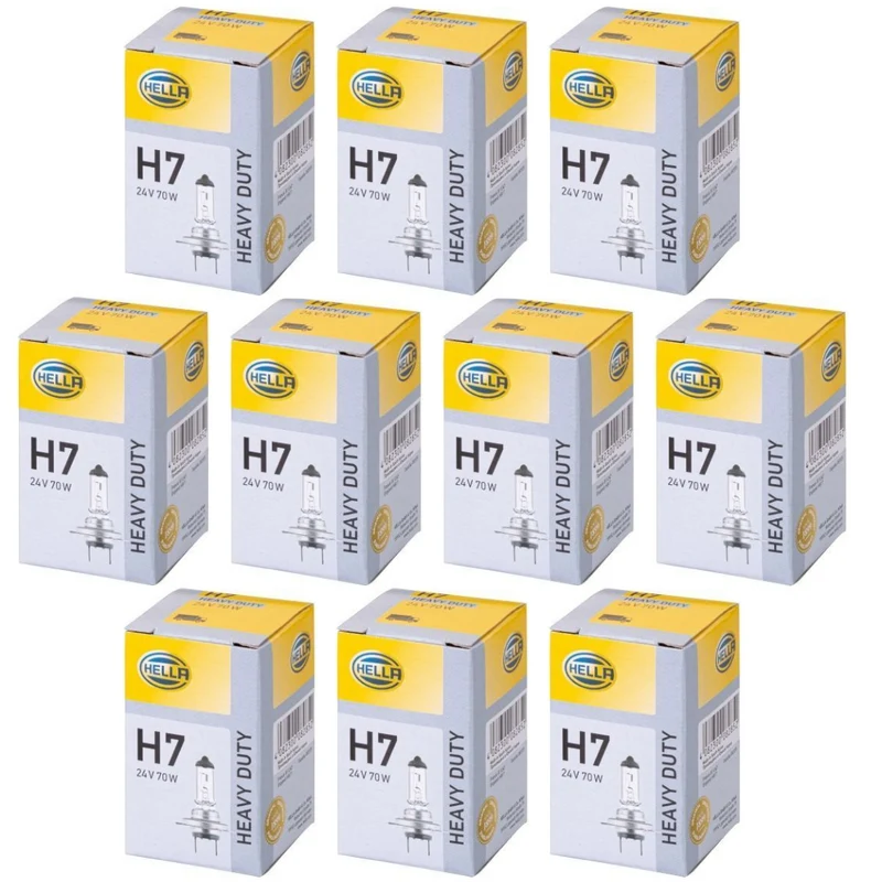 HELLA 24v 70W H7 / Lampadina per fari camion / Nr. 499