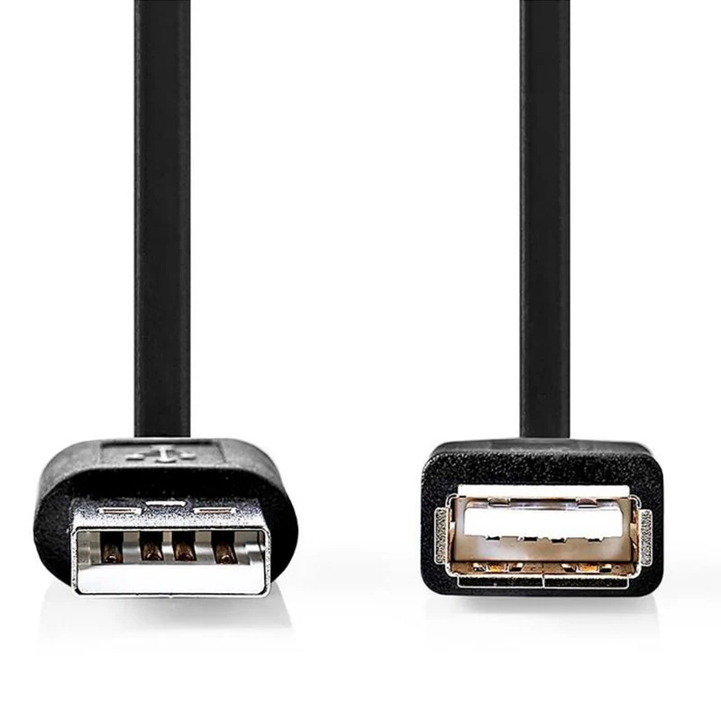 Nedis cavo USB 2.0 placcato Nickel da 480 Mbit, Usb-A maschio a Usb-A femmina, lunghezza cavo 3 m