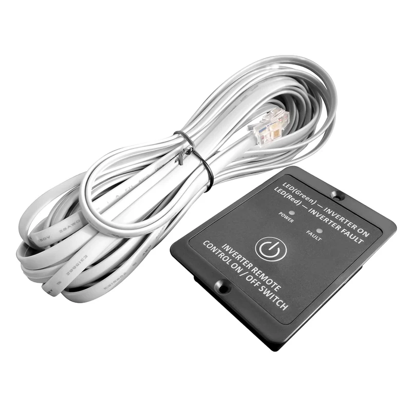 Alcapower 924231 Inverter sinusoidale onda pura 3000W, controllo remoto con cavo di 6m incluso e 2 prese USB, Input 24V Output 230V, display LCD, cavi inclusi