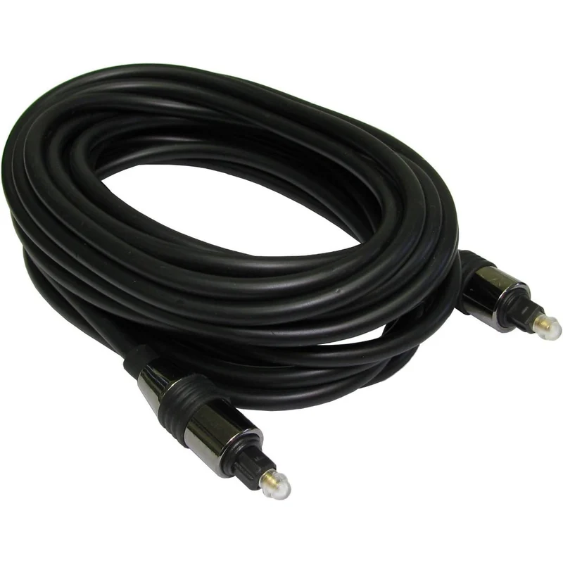 GBC Cavo audio digitale in fibra ottica, cavo con connettori Toslink T, cavo per Home Theatre, qualità PREMIUM, 10 m