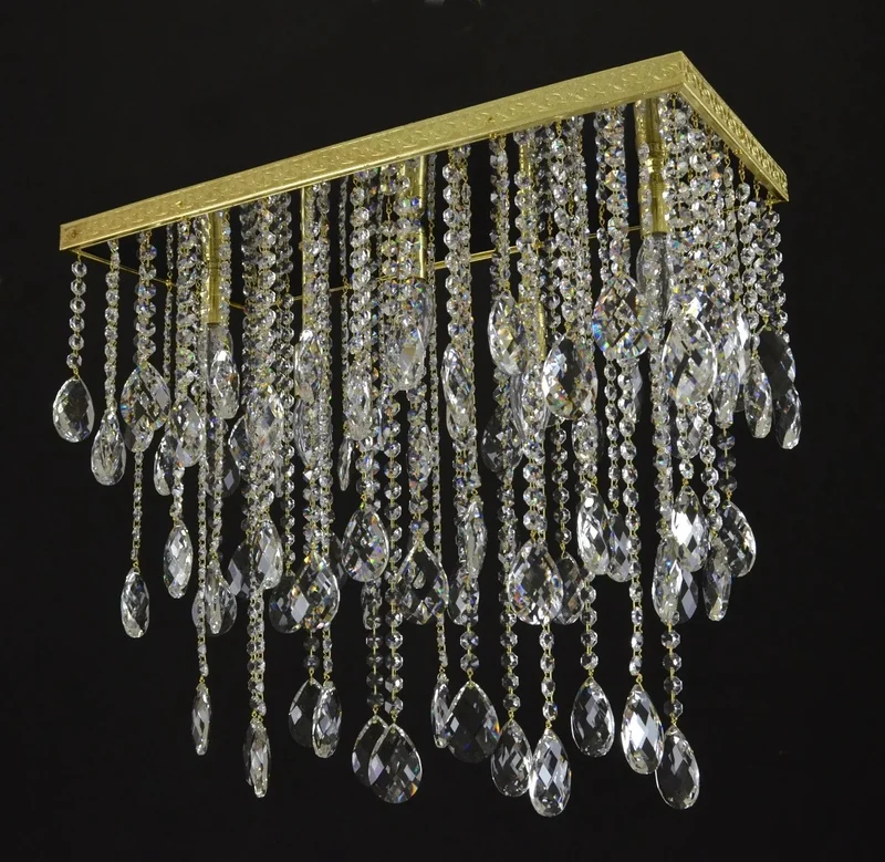 Casa Padrino Luxus Barock Kristall Wandleuchte Gold 60 x 25 x H. 50 cm - Prunkvolle Messing Wandleuchte mit böhmischem Kristallglas - Barock Möbel - Edel & Prunkvoll