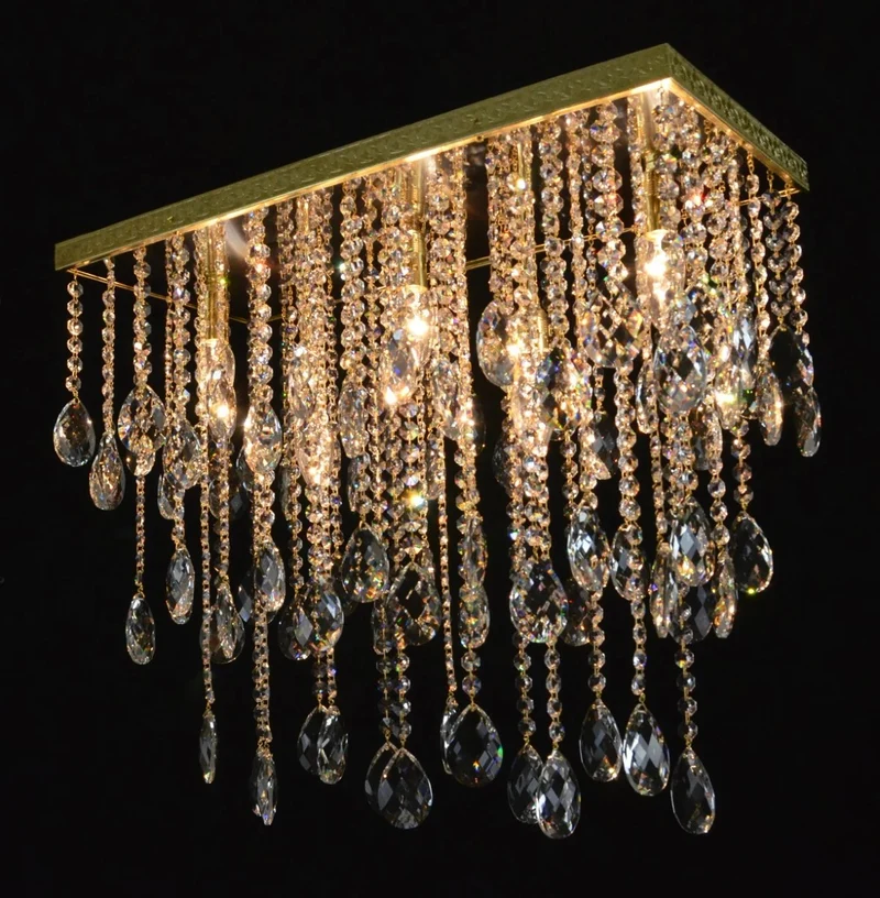 Casa Padrino Luxus Barock Kristall Wandleuchte Gold 60 x 25 x H. 50 cm - Prunkvolle Messing Wandleuchte mit böhmischem Kristallglas - Barock Möbel - Edel & Prunkvoll
