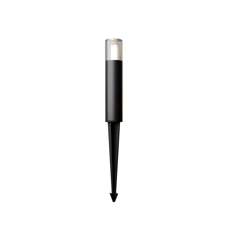 Glide - Potelet extérieur élancé en acier, style contemporain