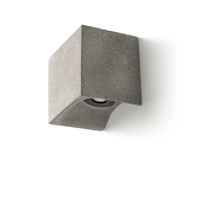 Grot - Applique murale LED d’extérieur en béton, style contemporain