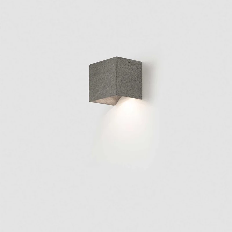 Grot - Applique murale LED d’extérieur en béton, style contemporain
