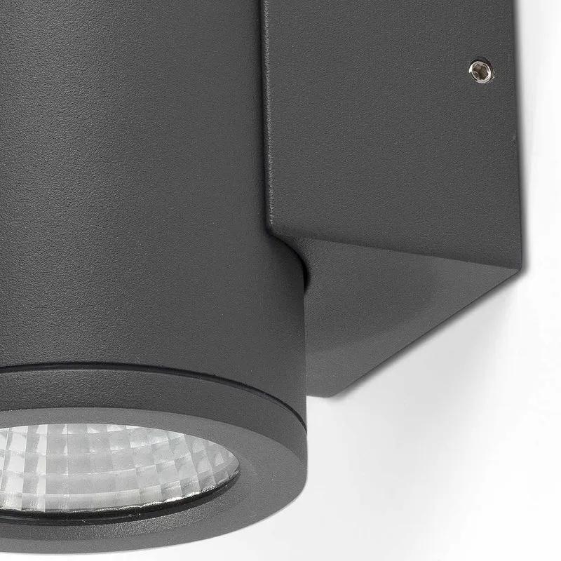 Tond - Applique murale LED d’extérieur en acier, style contemporain