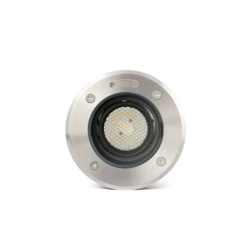Geiser - Spot LED en inox satiné et verre, style contemporain