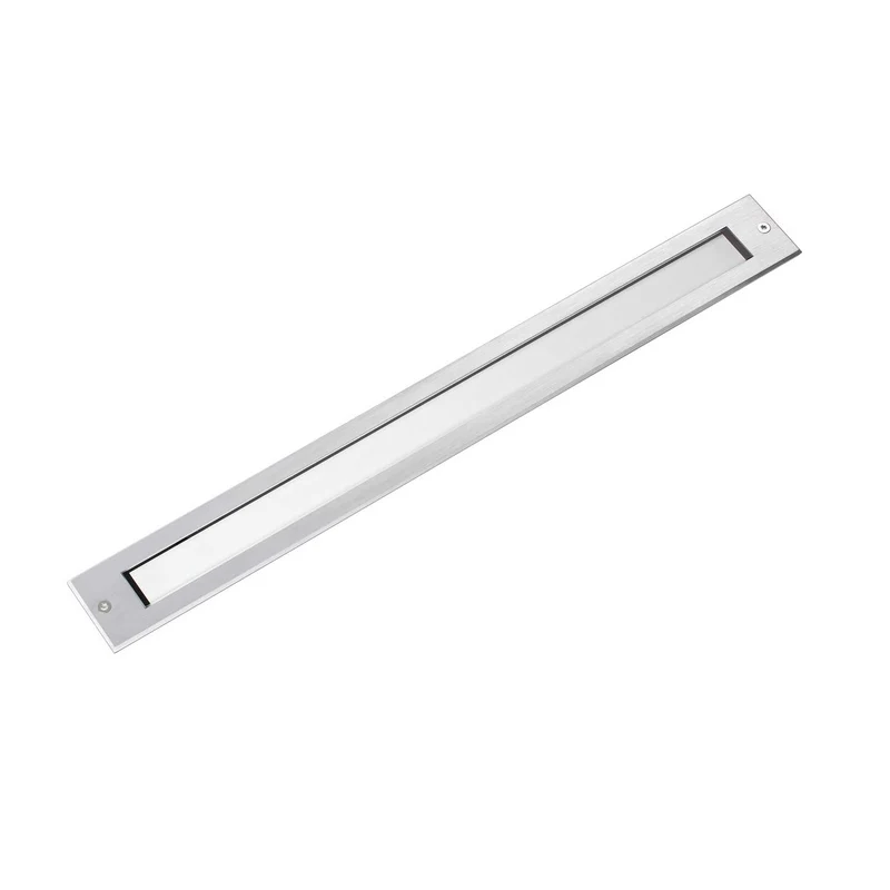 Falls - Spot LED en inox satiné et verre, style contemporain