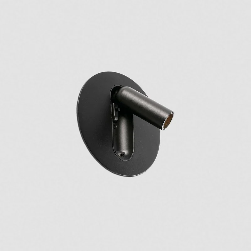Timit - Applique murale LED avec liseuse USB en acier et verre, style contemporain