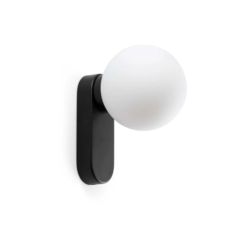 Mabe - Applique murale LED en acier et verre, style contemporain