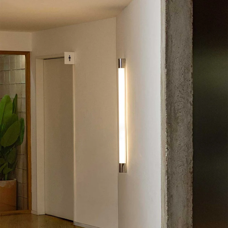 Kiva - Applique murale LED en chrome et PMMA, style contemporain
