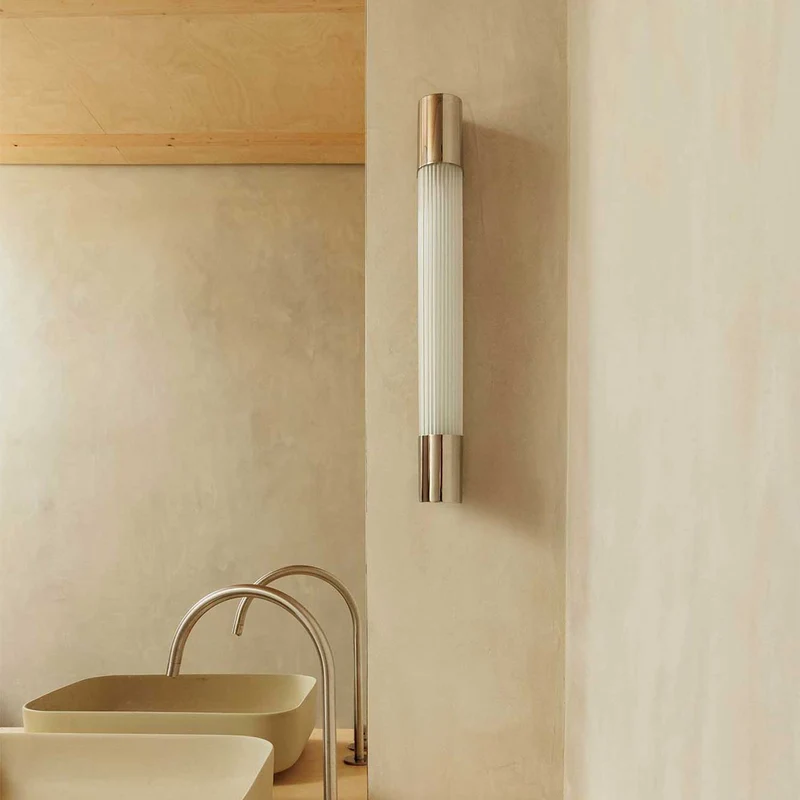 Kiva - Applique murale LED en chrome et PMMA, style contemporain