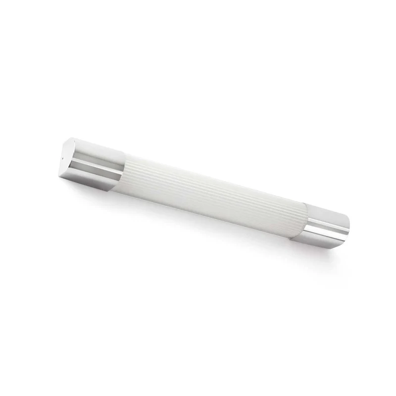 Kiva - Applique murale LED en chrome et PMMA, style contemporain