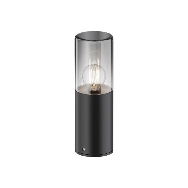 Amas - Borne lumineuse en acier noir moderne
