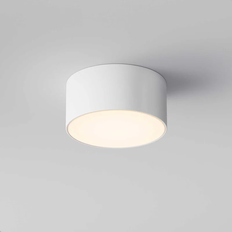 Zon - Plafonnier LED rond étanche en acier, style contemporain