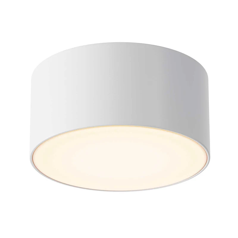Zon - Plafonnier LED rond étanche en acier, style contemporain