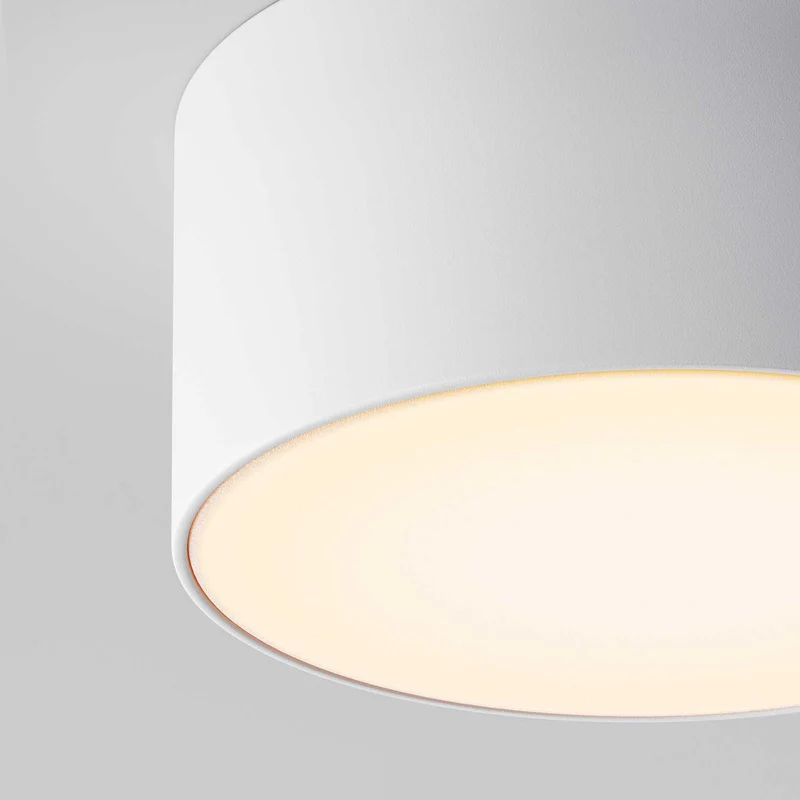 Zon - Plafonnier LED rond étanche en acier, style contemporain