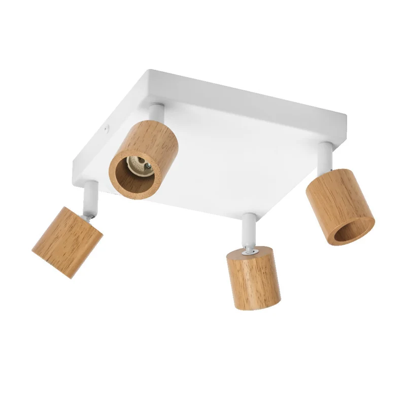 OSRAM LED Spot Brick Lampada da soffitto 4xGU10 Bianco e legno