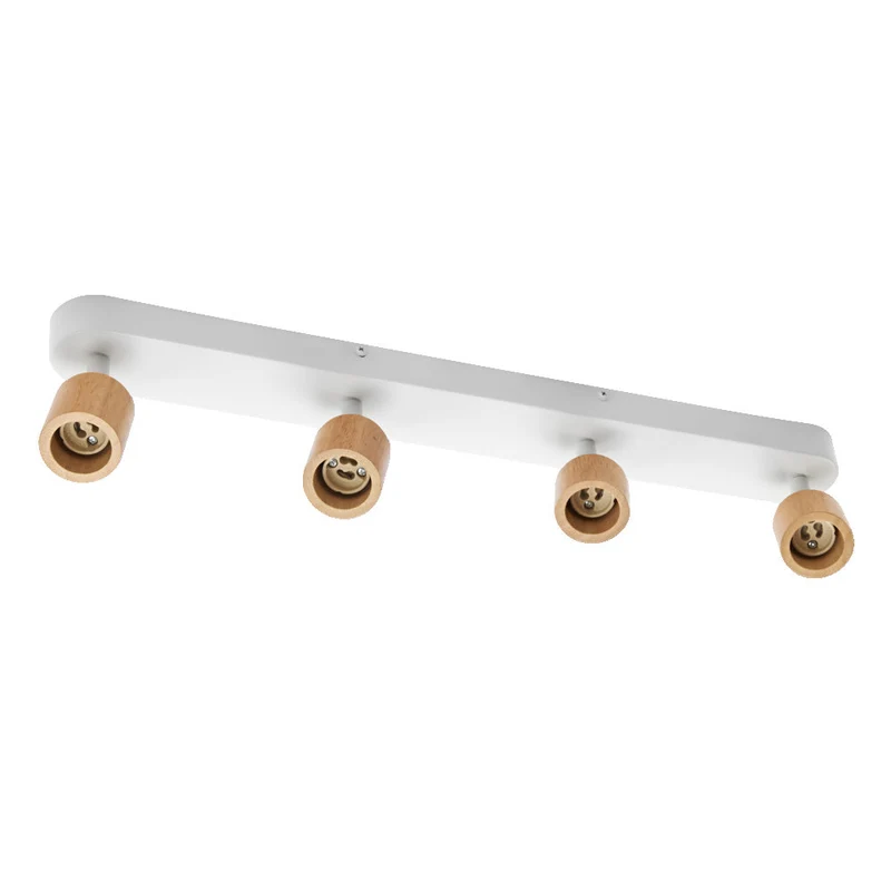 OSRAM LED Spot Brick Lampada da soffitto 4xGU10 Bianco e legno