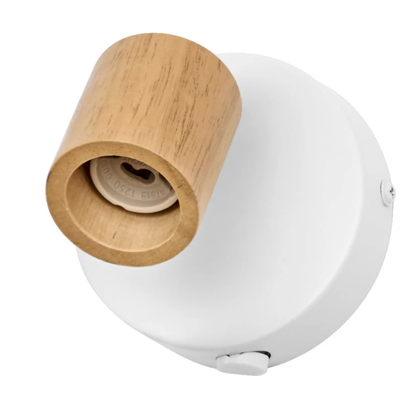 OSRAM LED Spot Brick Lampada da parete 1xGU10 Bianco e legno