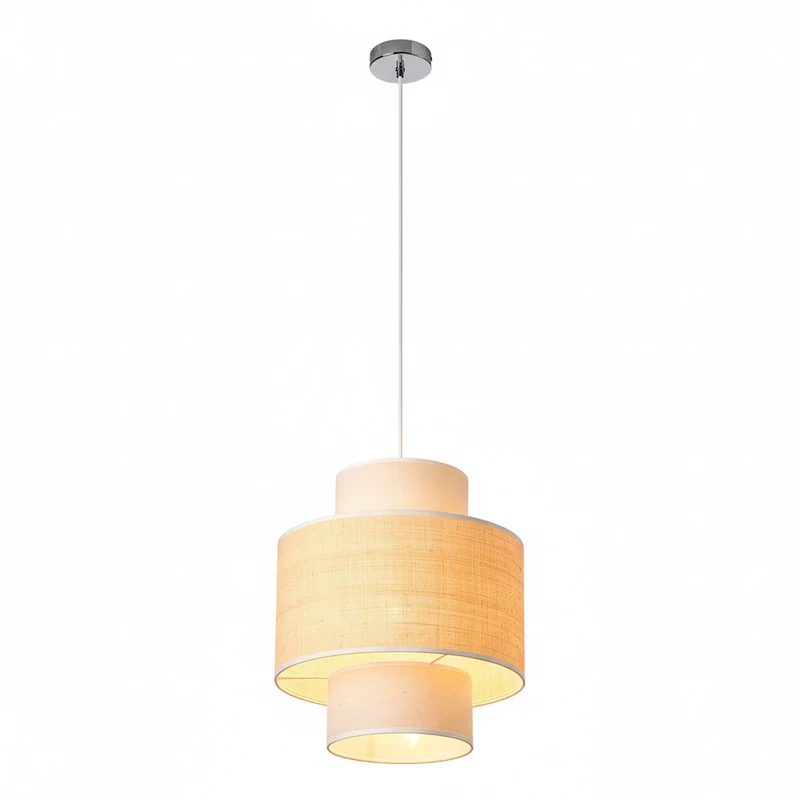 OSRAM DECOR Wrap Cylinder Lampada a sospensione E27 Beige
