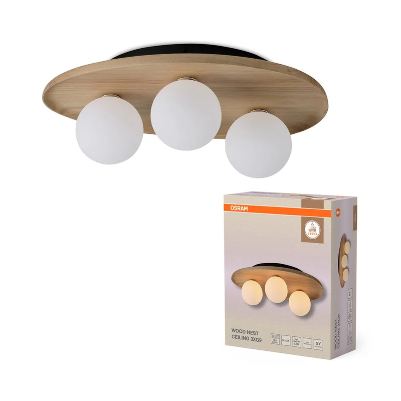OSRAM DECOR Wood Nest Lampada da soffitto 1xG9 Marrone