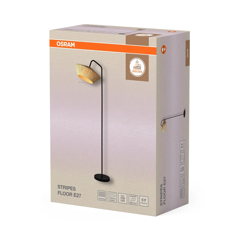 OSRAM DECOR Strisce Lampada da terra 1xE27 Beige