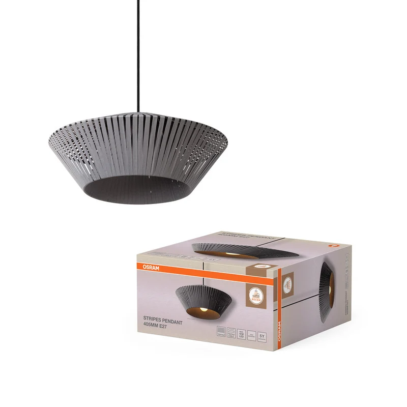 OSRAM DECOR Lampada a sospensione Stripes 1xE27 Grigio scuro