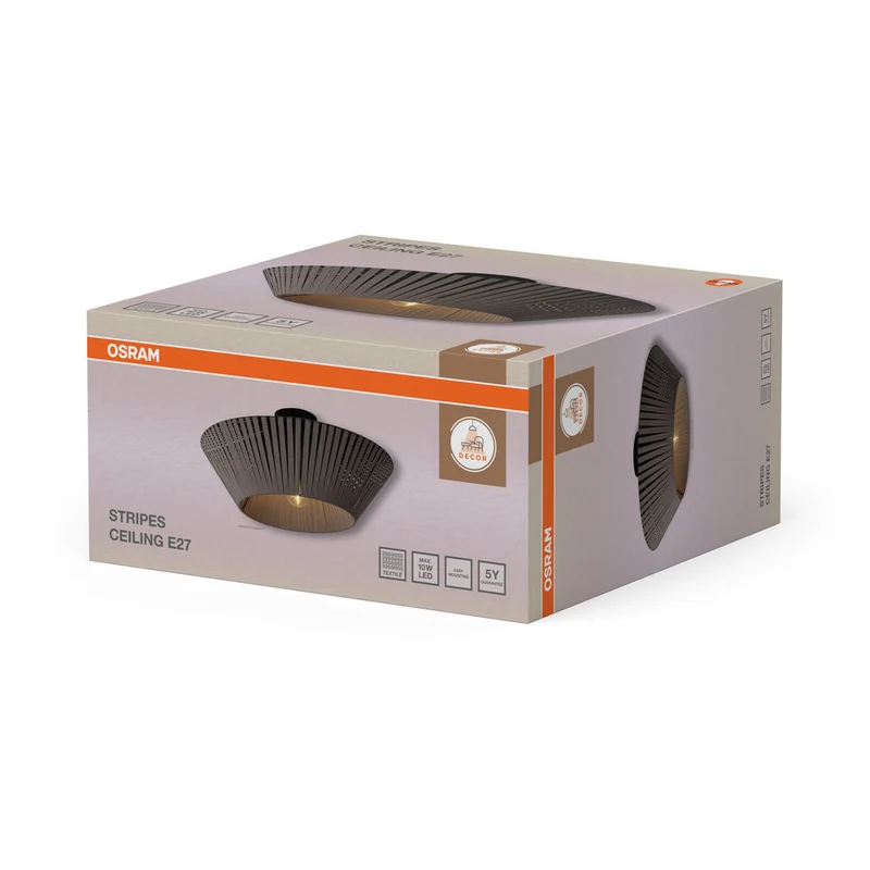 OSRAM DECOR Lampada da soffitto Stripes 1xE27 Grigio scuro