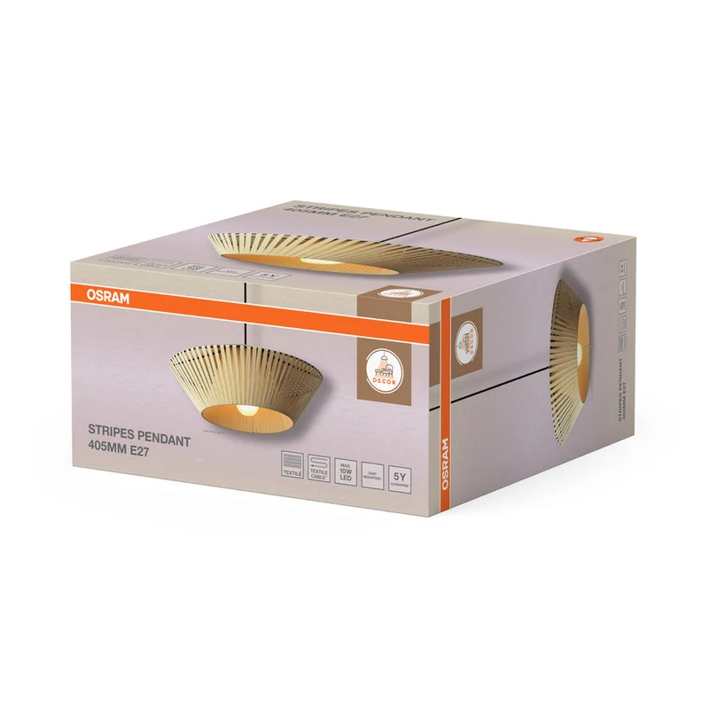 OSRAM DECOR Lampada a sospensione Stripes 1xE27 Beige