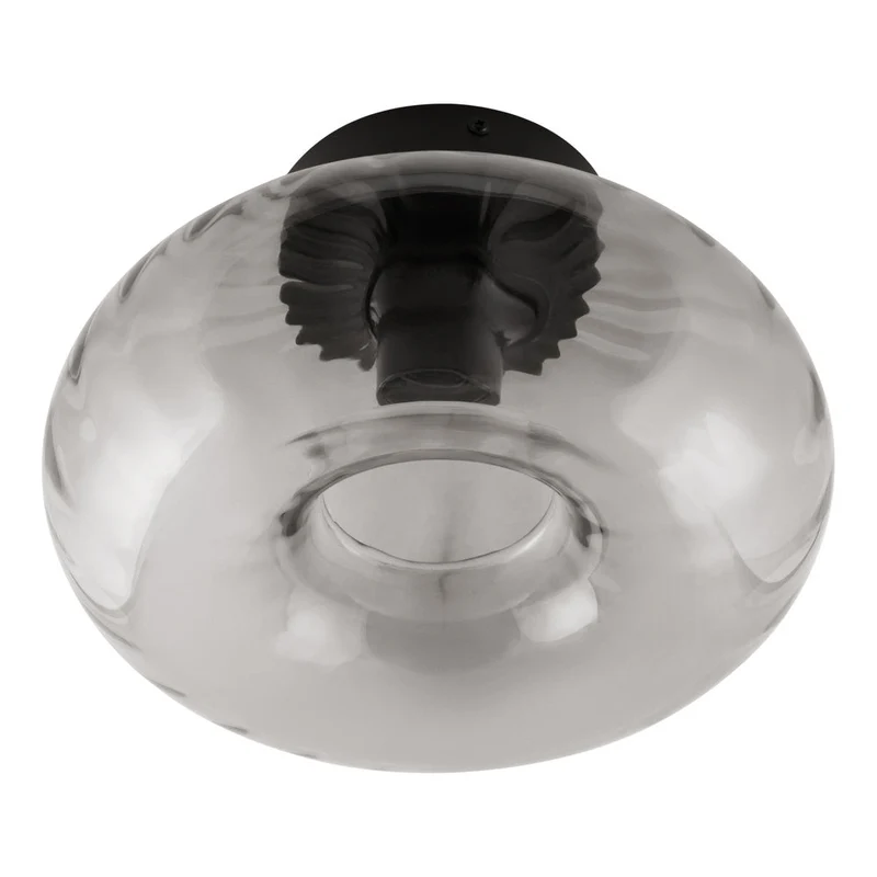 OSRAM DECOR Lampada da soffitto in vetro fumé E27 Nero