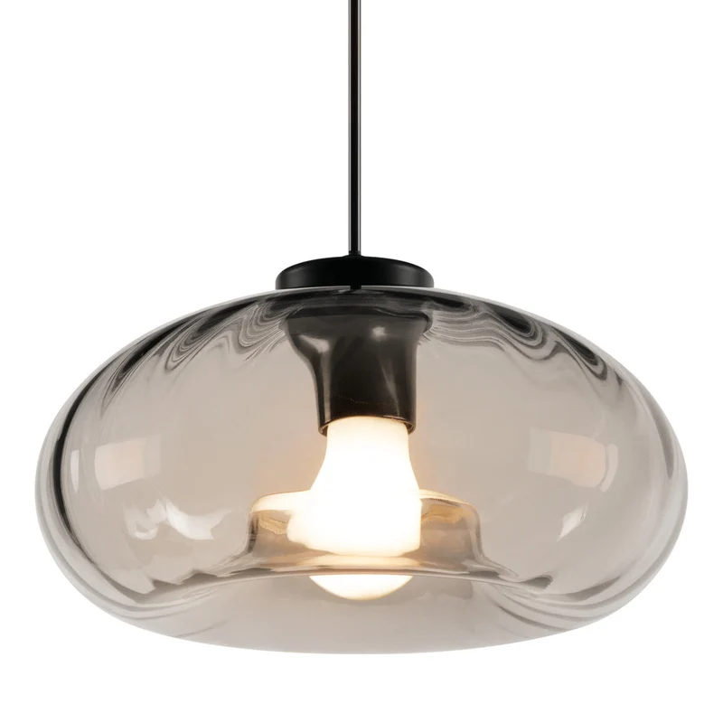 OSRAM DECOR Lampada a sospensione in vetro fumé E27 Nero