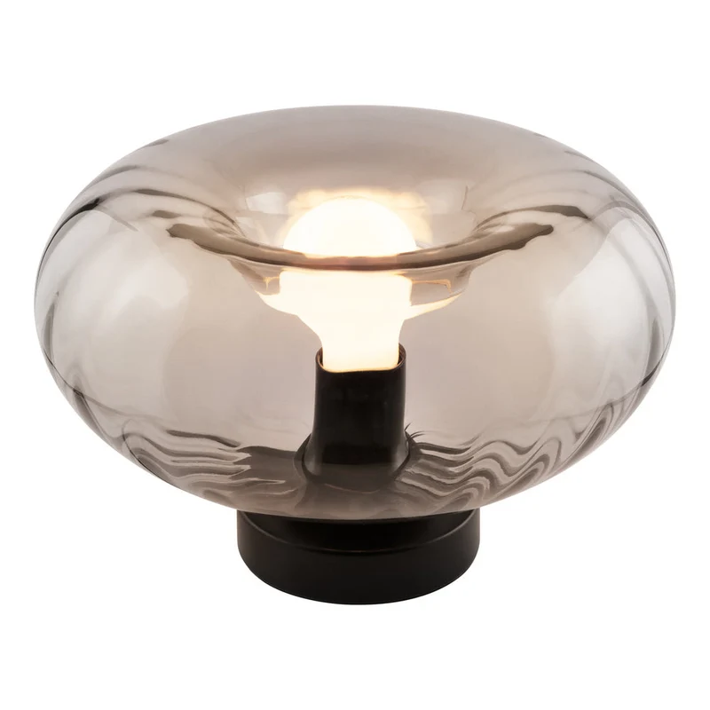 OSRAM DECOR Lampada da terra in vetro fumé E27 nero