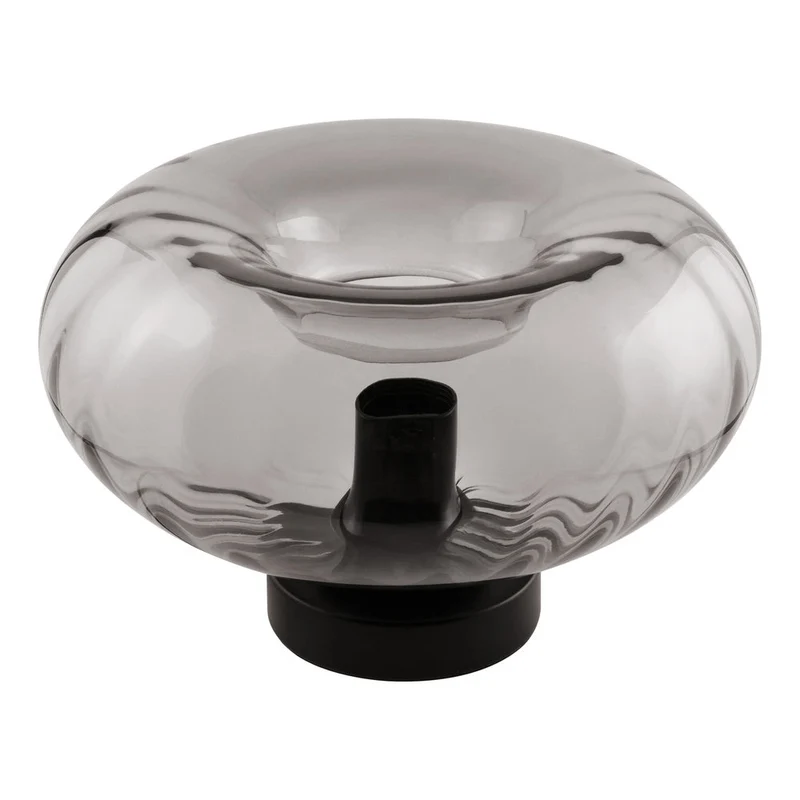 OSRAM DECOR Lampada da terra in vetro fumé E27 nero