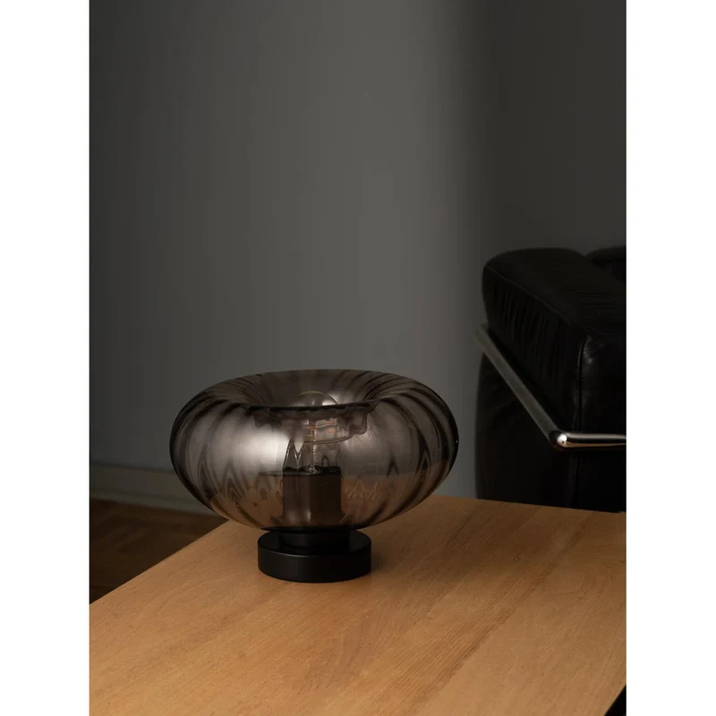 OSRAM DECOR Lampada da terra in vetro fumé E27 nero
