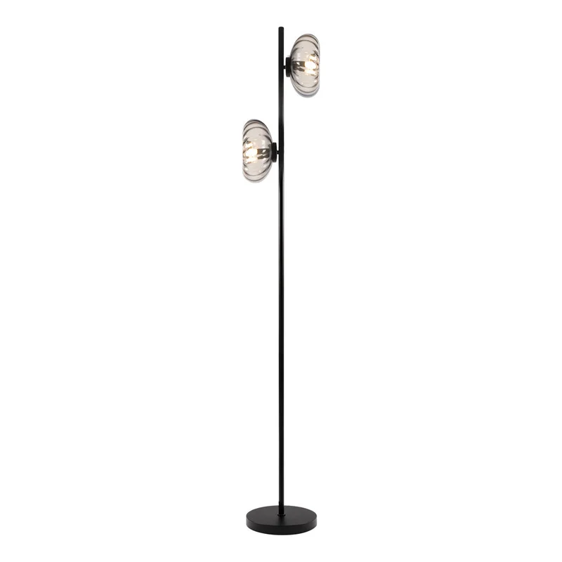 OSRAM DECOR Smoke Glass Lampada da terra 2xE14 Nero