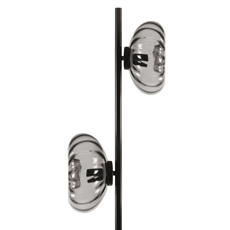 OSRAM DECOR Smoke Glass Lampada da terra 2xE14 Nero