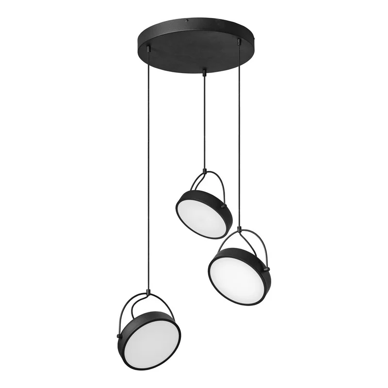 OSRAM DECOR Puck 3xLampada a sospensione PL 36W Nero