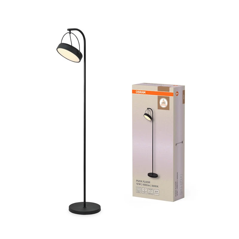 OSRAM DECOR Puck Lampada da terra 12W Nero