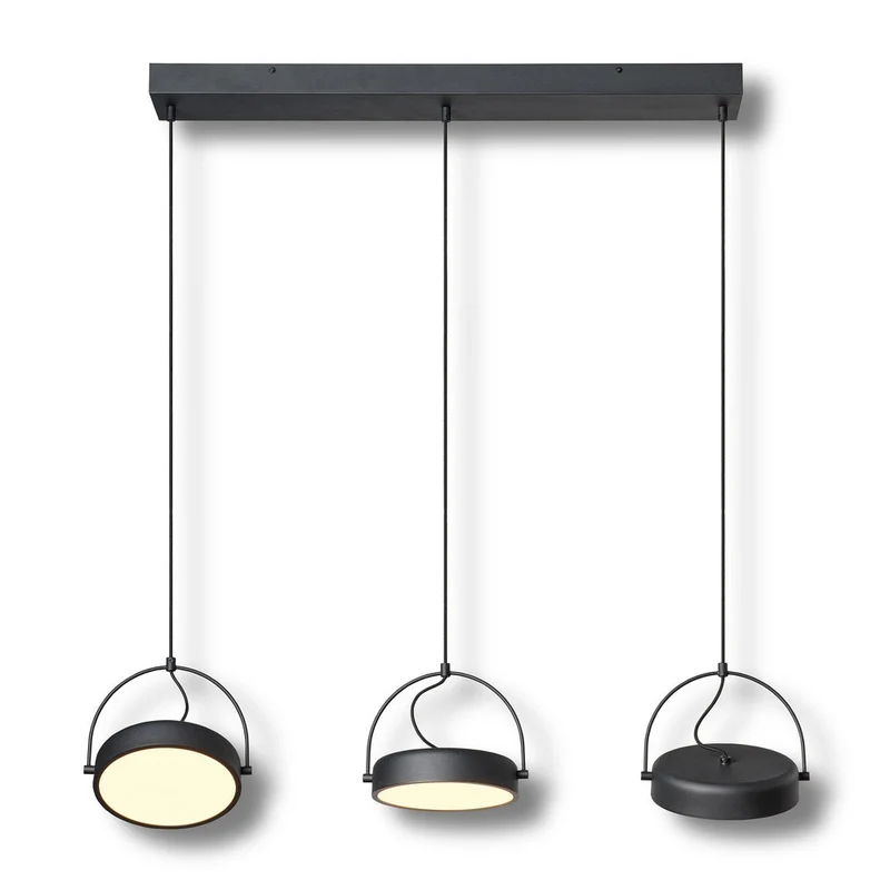 OSRAM DECOR Puck 3x Lampada a sospensione 36W Nero