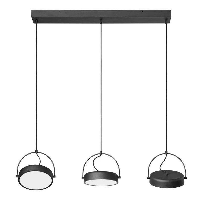 OSRAM DECOR Puck 3x Lampada a sospensione 36W Nero
