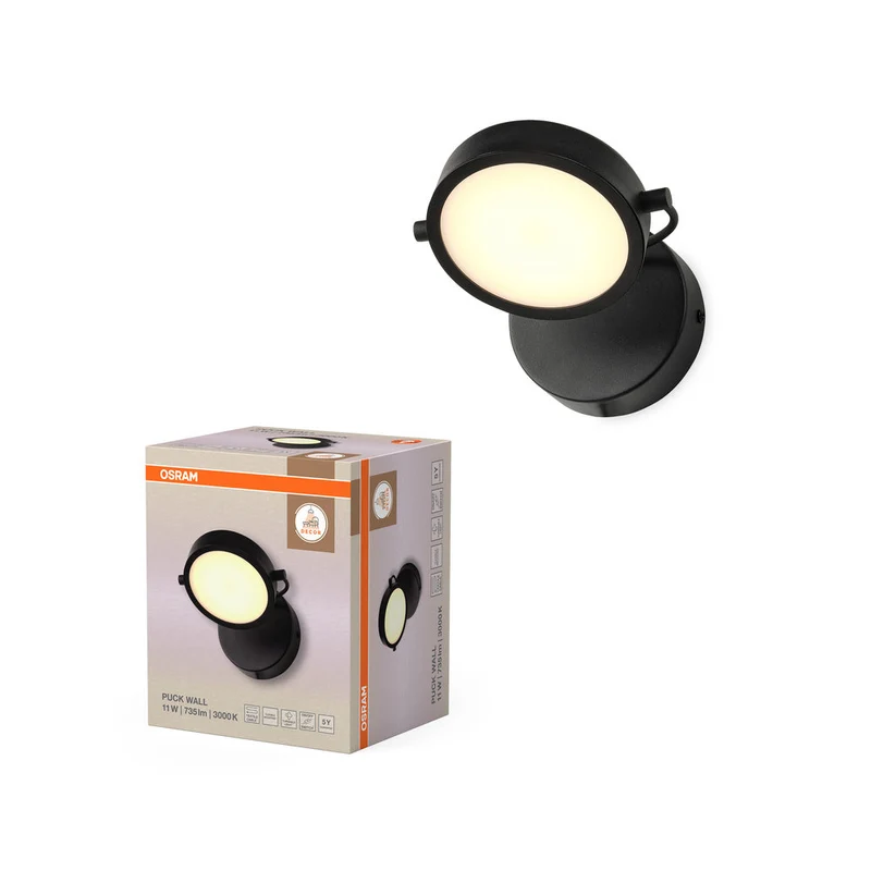 OSRAM DECOR Puck Applique 11W Nero