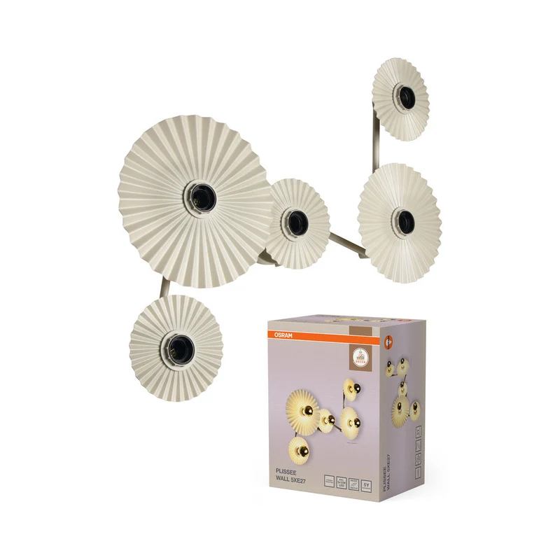 OSRAM DECOR Plisse Applique 5xE27 Beige