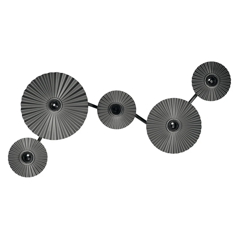 OSRAM DECOR Plisse Applique 5xE27 Grigio scuro