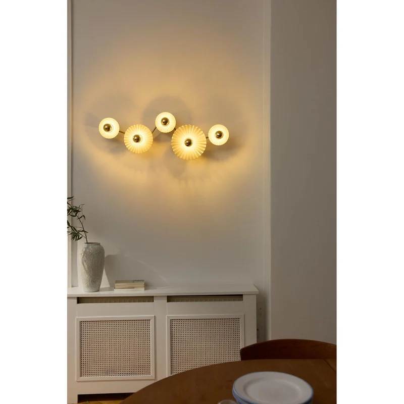 OSRAM DECOR Plisse Applique 5xE27 Grigio scuro