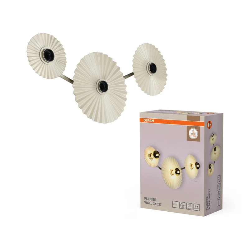 OSRAM DECOR Plisse Applique 3xE27 Beige